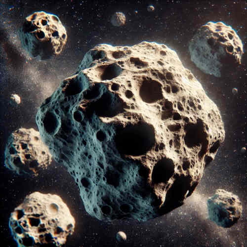Ein Bild von Asteroiden